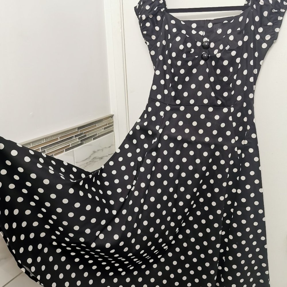 Collectief 50s Dolores Doll polka swingdress